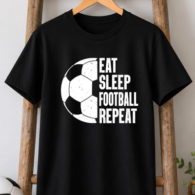Eat Sleep Football Repeat T-Shirt