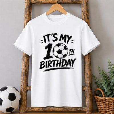 10th Birthday Football Kids' T-Shirt