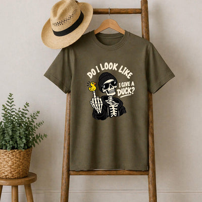 Do I Look Like I Give a Duck Skeleton T-Shirt