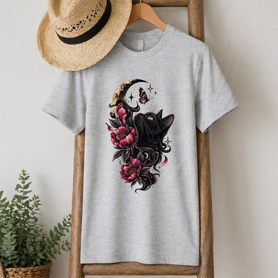 Black Cat Moon T-Shirt