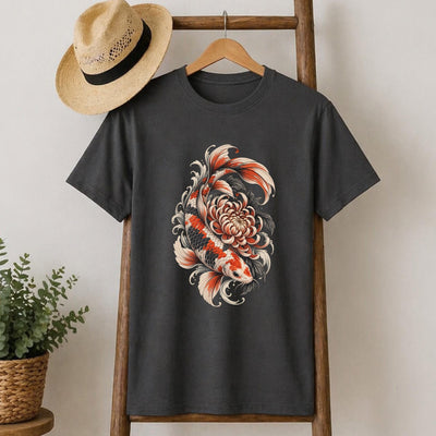 Floral Koi Fish T-Shirt