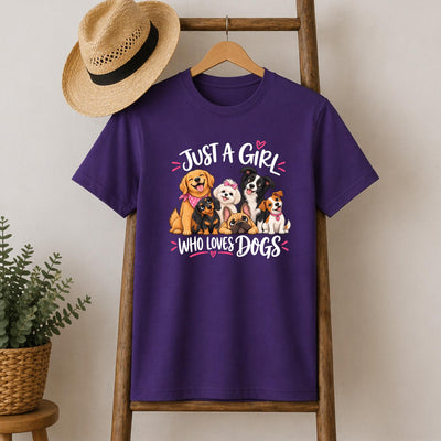Just a Girl Who Loves Dogs T-Shirt