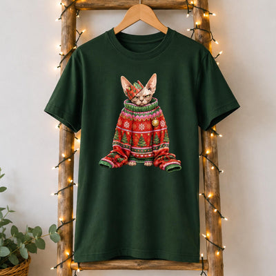 Grumpy Sphynx Christmas T-Shirt