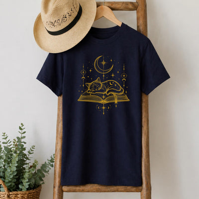 Celestial Cat Reader T-Shirt