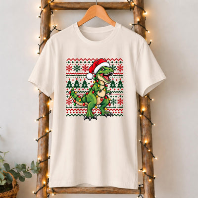 Christmas Dinosaur T-Shirt