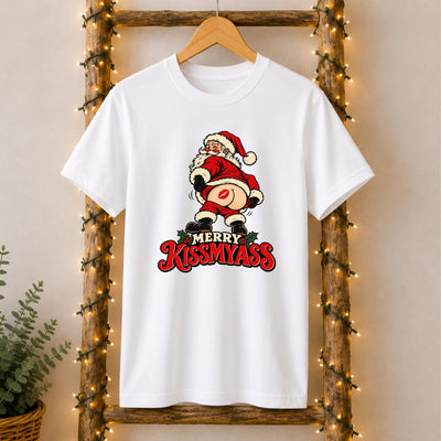 Merry Kissmyass Santa T-Shirt