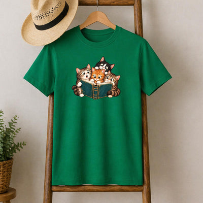 Reading Cats T-Shirt