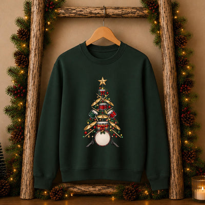 Christmas Drummer Tree Sweatshirt