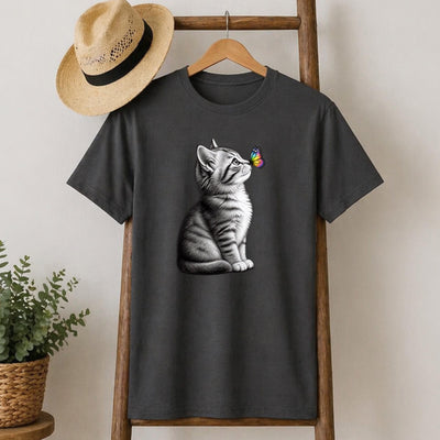 Kitten and Butterfly T-Shirt