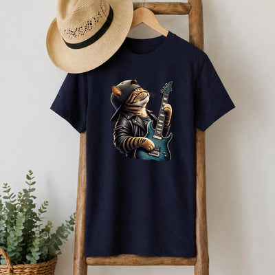Rock Guitar Cat T-Shirt