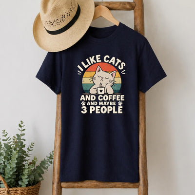 I Like Cats and Coffee T-Shirt