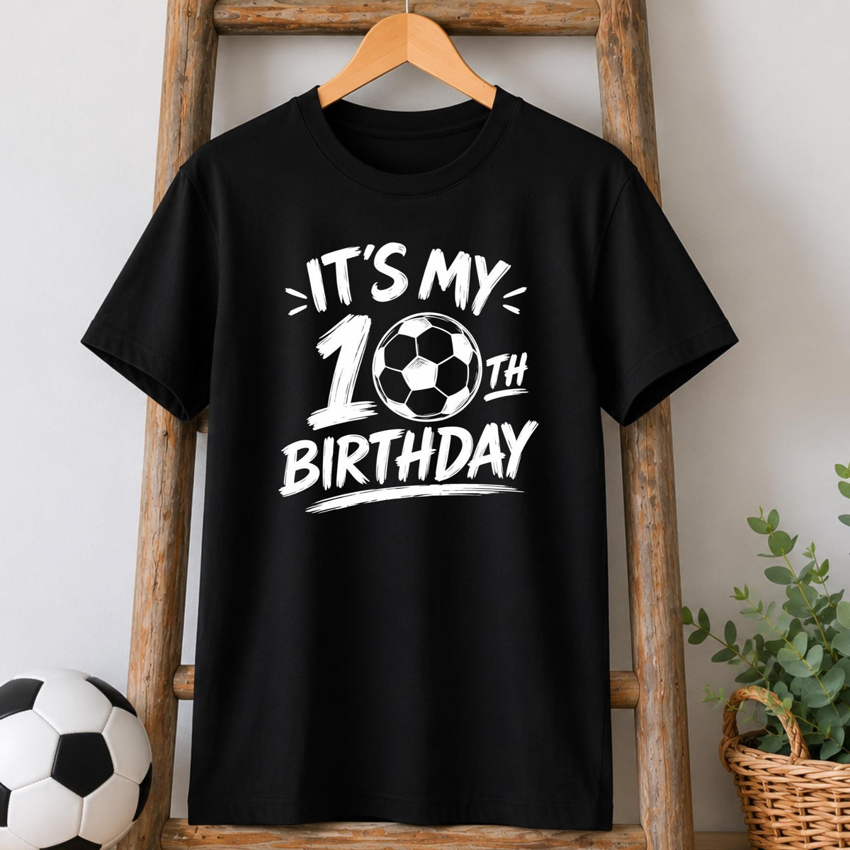 10th Birthday Football Kids' T-Shirt