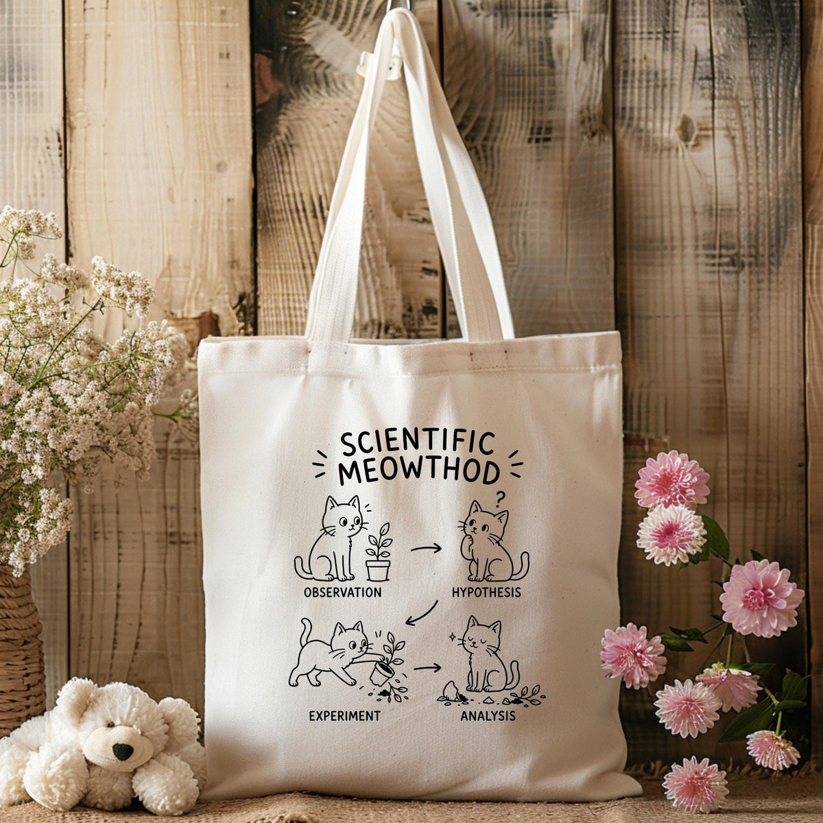 Scientific Meowthod Tote Bag