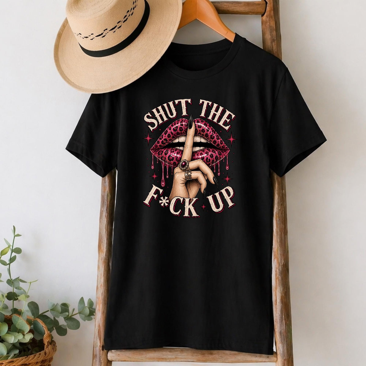 Shut Up Leopard Lips T-Shirt