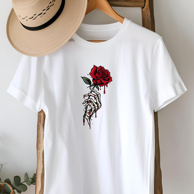 Skeleton Hand Rose T-Shirt
