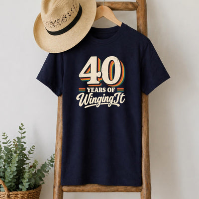 40 Years of Winging It Birthday T-Shirt