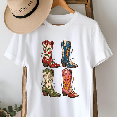 Retro Cowboy Boots T-Shirt