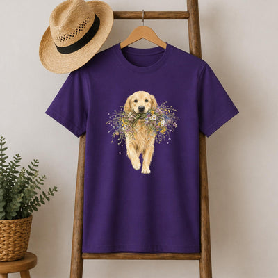 Wildflower Golden Retriever T-Shirt