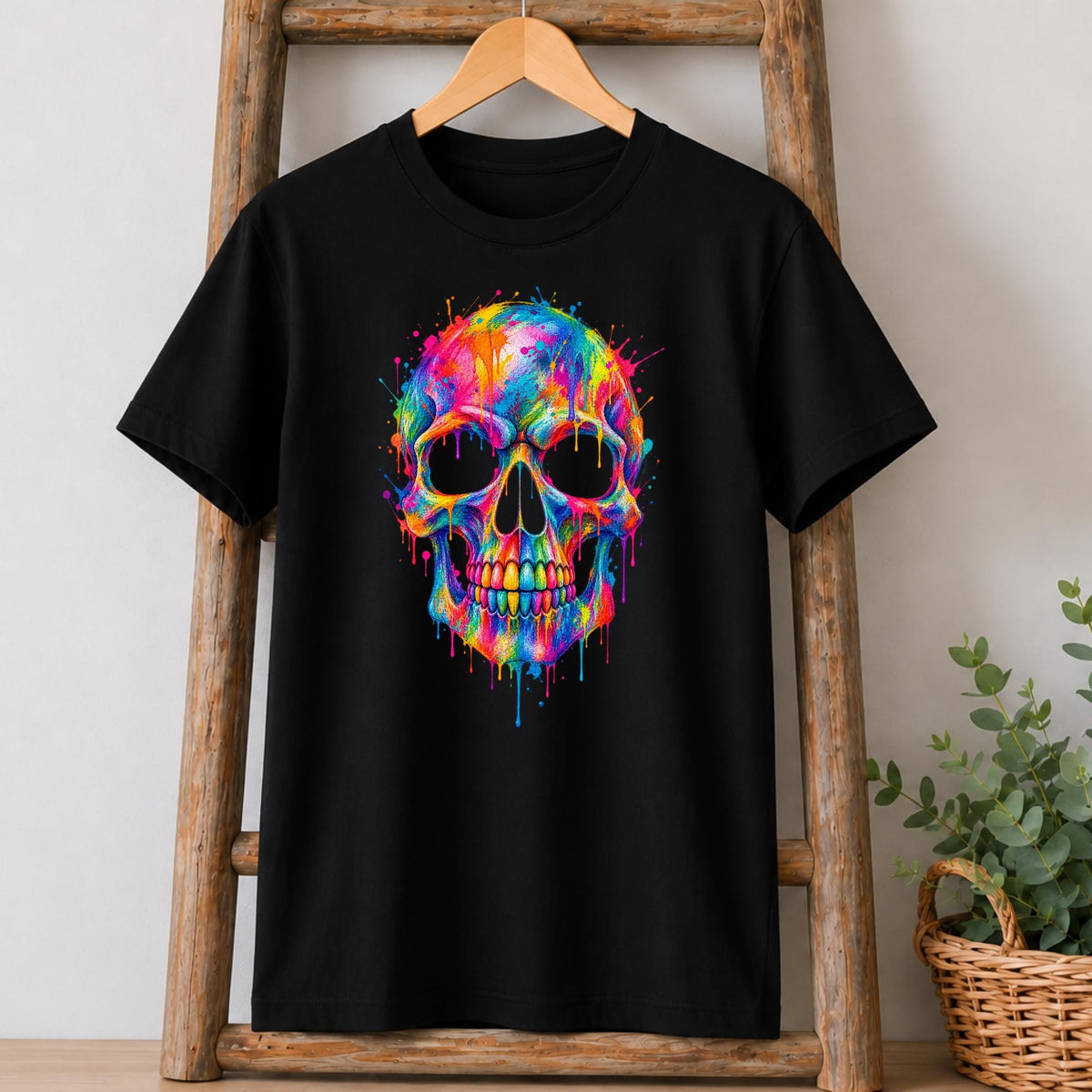 Paint Splash Skull T-Shirt