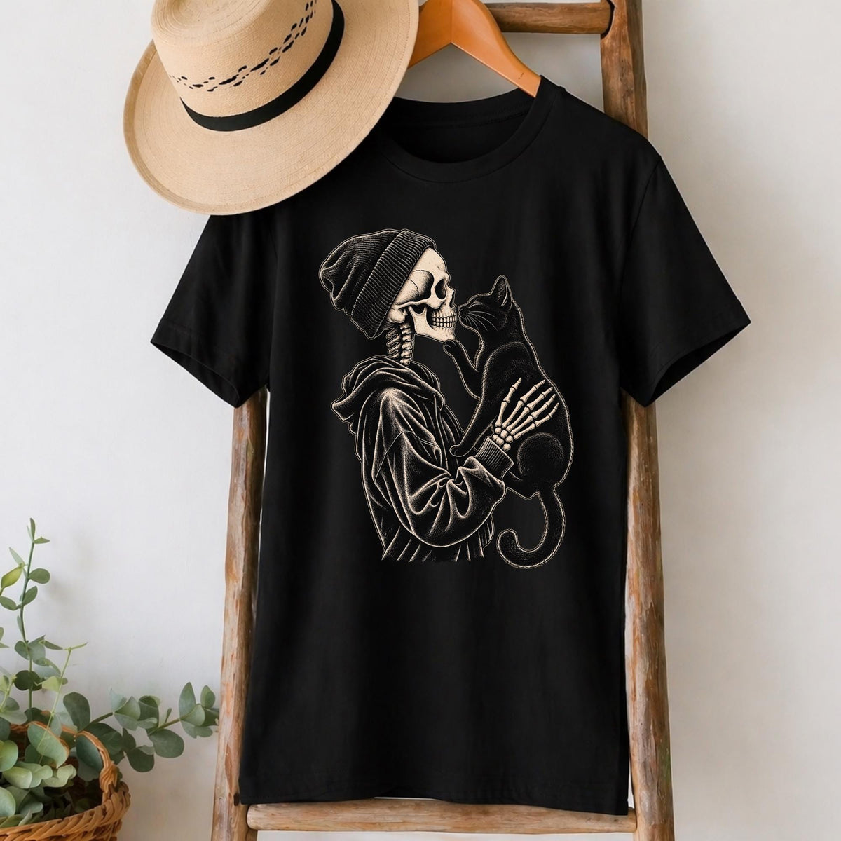 Skeleton Cat T-Shirt