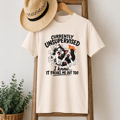 Currently Unsupervised Cat T-Shirt