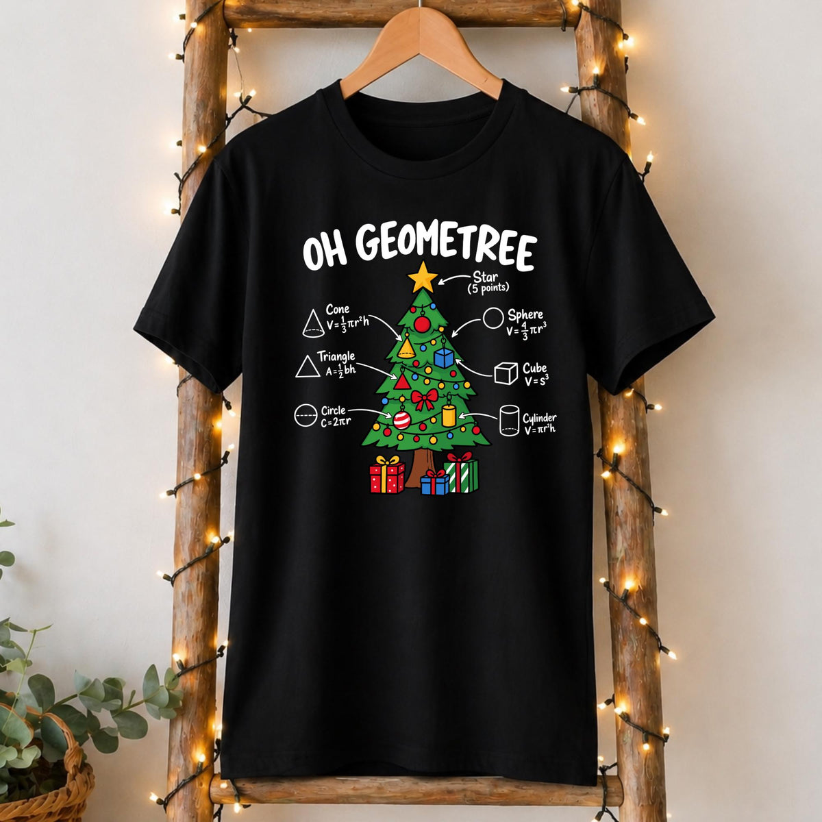 Oh Geometree Christmas T-Shirt