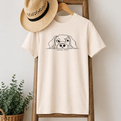 I Know What You Did Dog T-Shirt