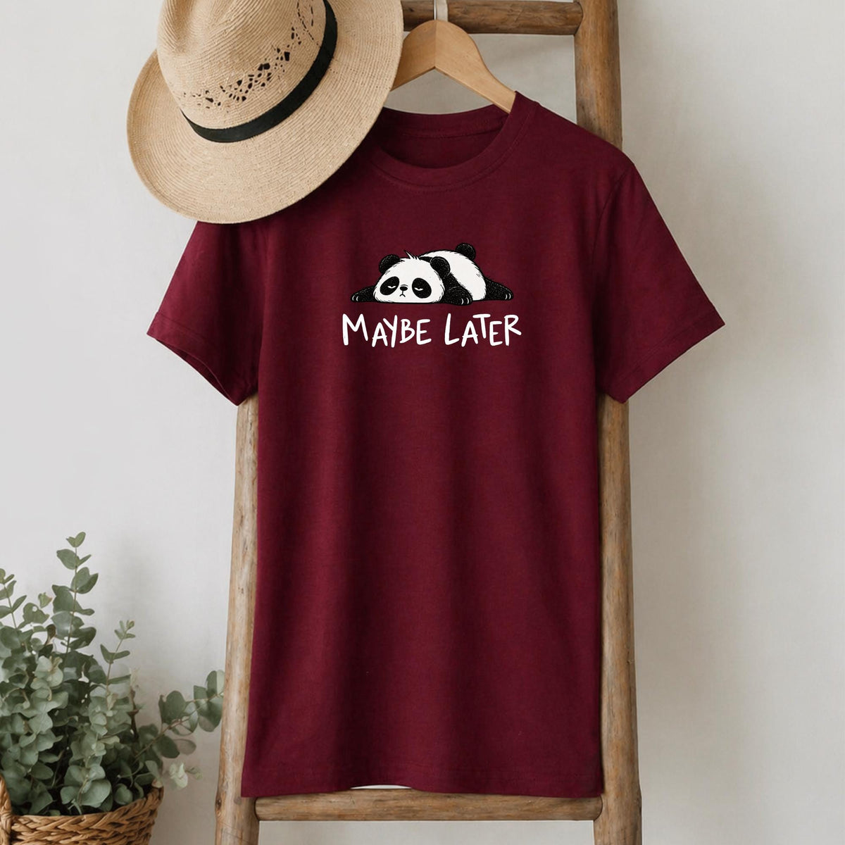 Maybe Later Panda T-Shirt