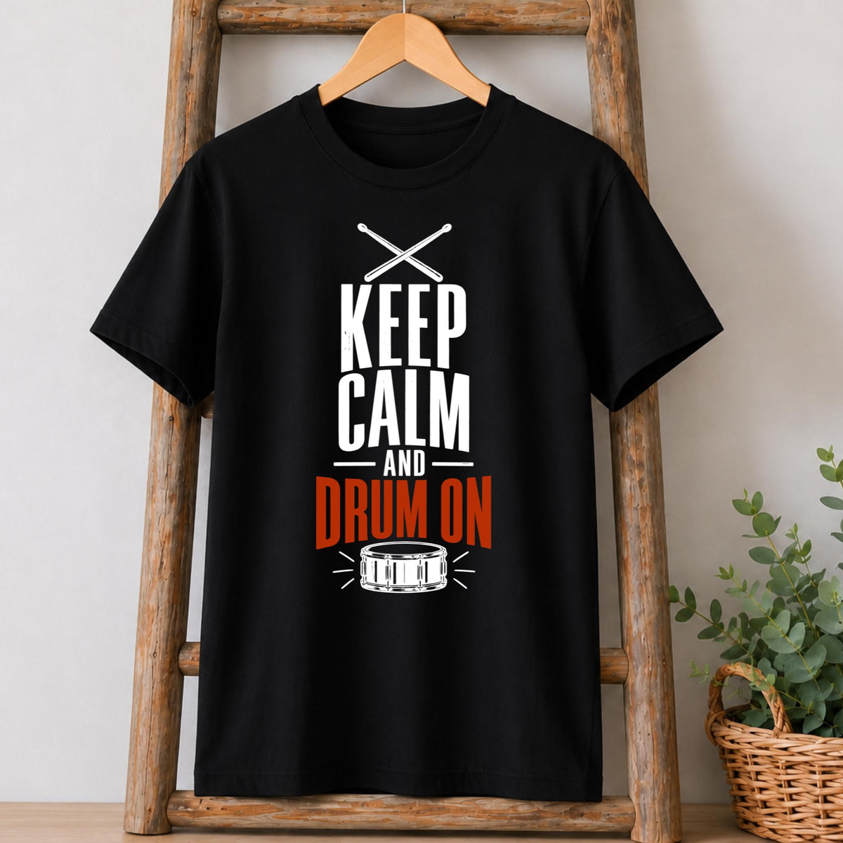 Keep Calm and Drum On T-Shirt