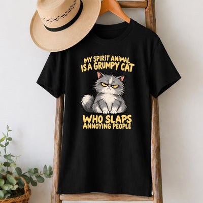 My Spirit Animal Is a Grumpy Cat T-Shirt