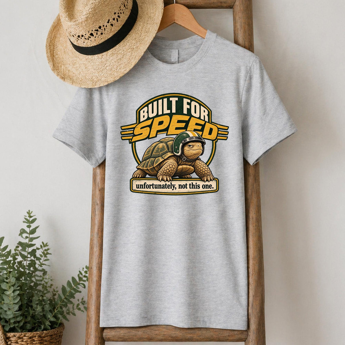 Built for Speed Tortoise T-Shirt in Heather Grey