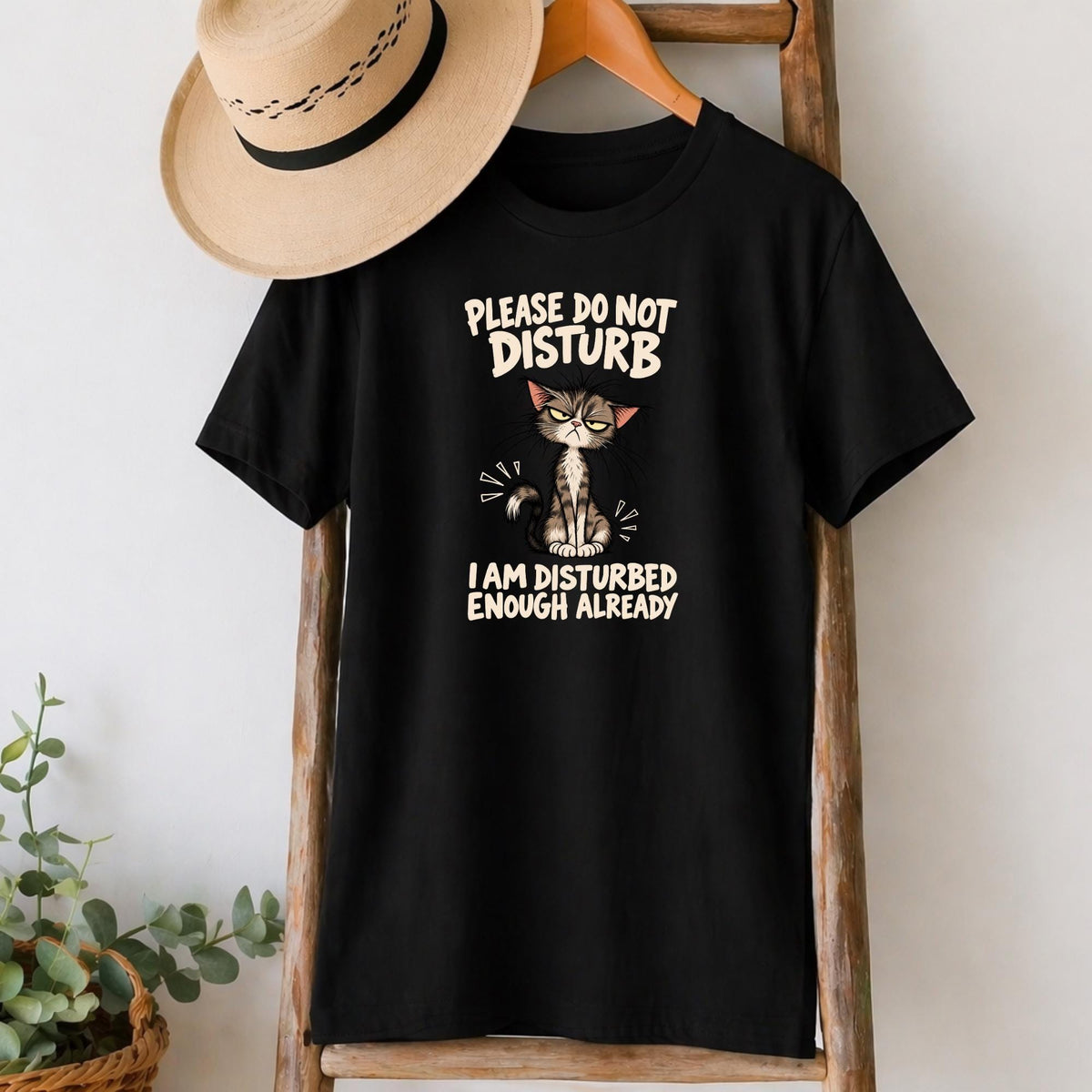 Please Do Not Disturb Cat T-Shirt
