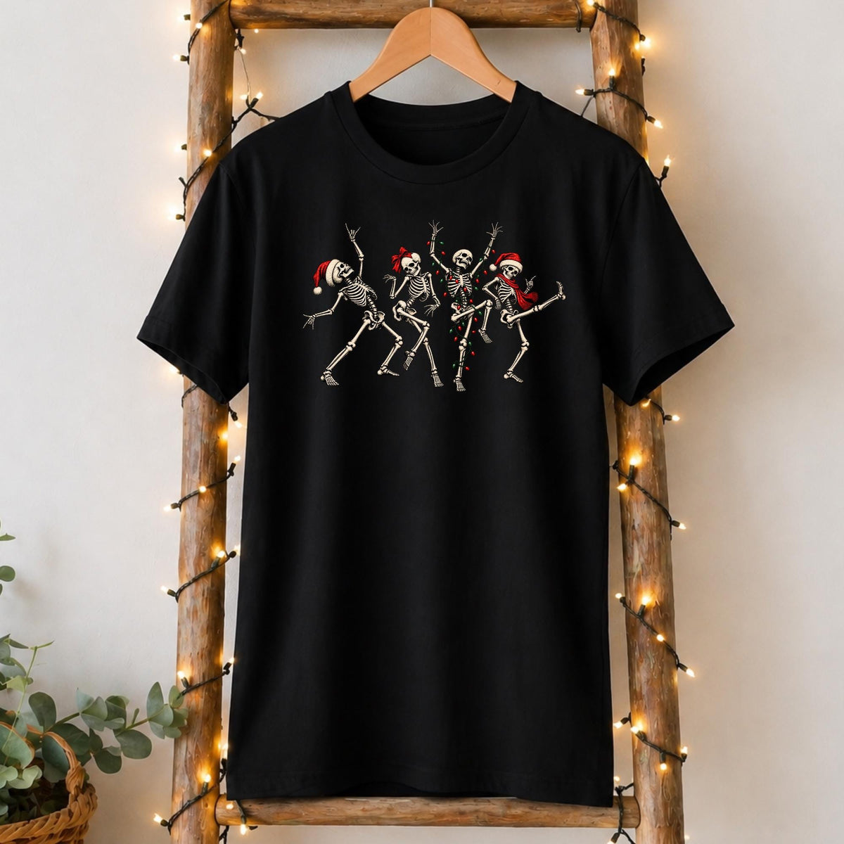 Dancing Skeleton Christmas T-Shirt