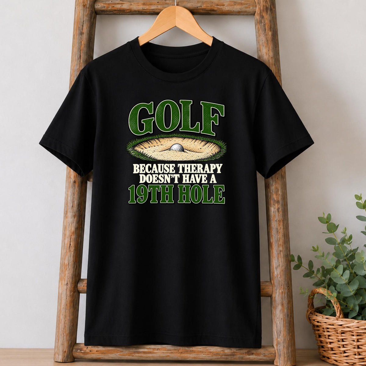 19th Hole Golf Therapy T-Shirt