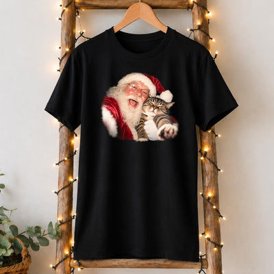 Santa Cat Christmas T-Shirt