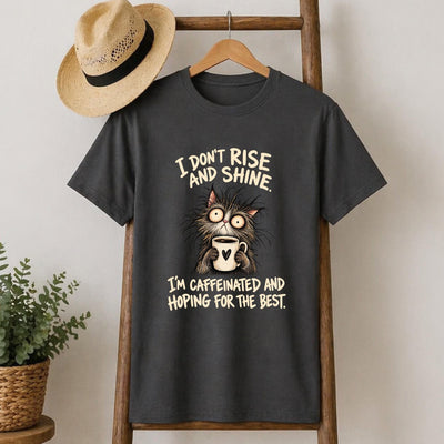 Morning Coffee Cat T-Shirt