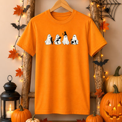 Halloween Ghost Cat T-Shirt