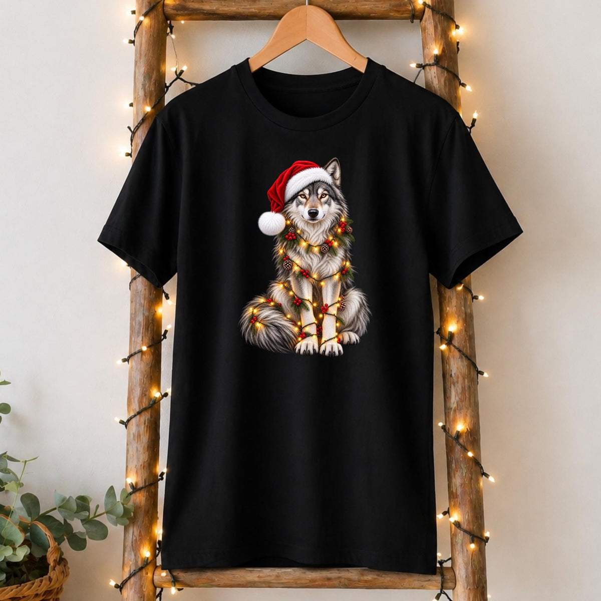 Christmas Wolf T-Shirt