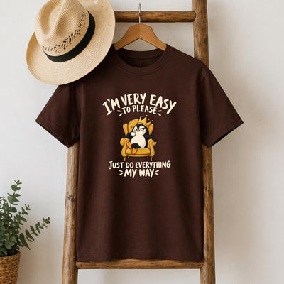 Easy to Please Penguin T-Shirt
