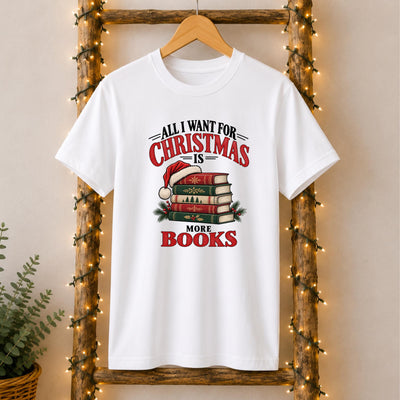 Christmas Book Lover T-Shirt