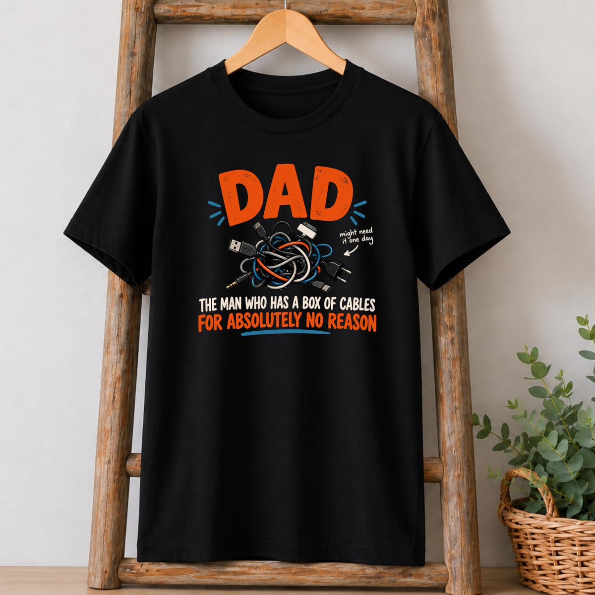 Box of Cables Dad T-Shirt