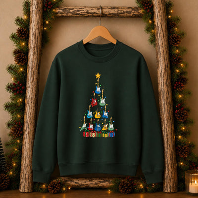 Christmas Guitar Tree Sweatshirt