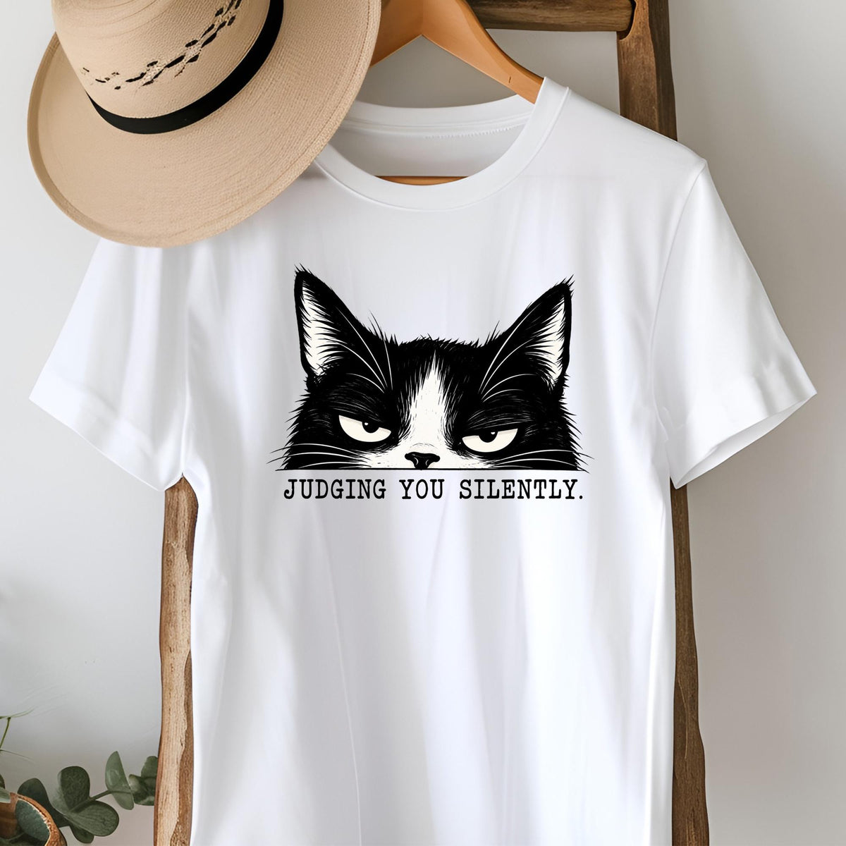 Judging You Silently Cat T-Shirt